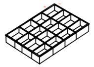Organizer plastikowy 225P5 - 2