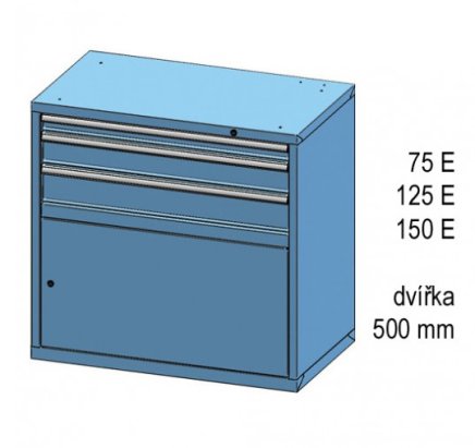 Szafka z szufladami i drzwiami ZC 99-2 - 2