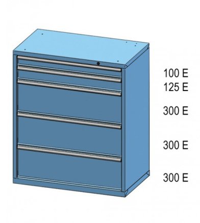 Kontenerek z szufladami ZC 120-3 - 2