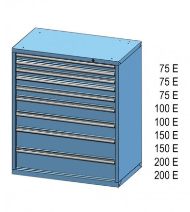 Kontenerek z szufladami ZC 120-4 - 2