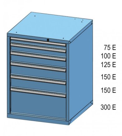 Kontenerek z szufladami ZB 99-4 - 2