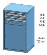 Szafka z szufladami ZD 120-1 - 2