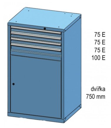 Szafka z szufladami ZD 120-1 - 2