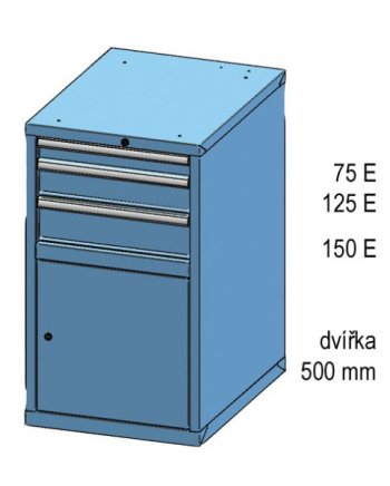 Kontenerek z szufladami ZE 99-2 - 2