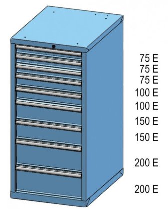 Szafka z szufladami ZE 120-4 - 2
