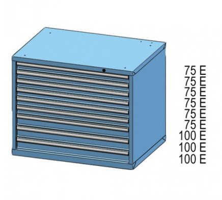Kontenerek z szufladami ZG 84-7 - 2