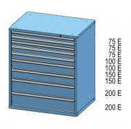 Kontenerek z szufladami ZG 120-4 - 2