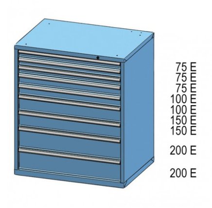 Kontenerek z szufladami ZG 120-4 - 2