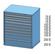 Kontenerki z szufladami ZG 120-5 - 2