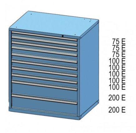 Kontenerki z szufladami ZG 120-5 - 2