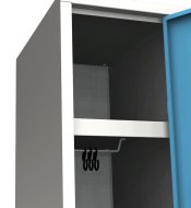 Szafka BHP pracownicza metalowa dwukomorowa BAS 32 A - 7
