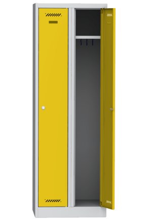Szafka BHP pracownicza metalowa dwukomorowa BAS 32 A - 6