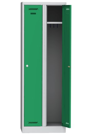 Szafka BHP pracownicza metalowa dwukomorowa BAS 32 A - 5