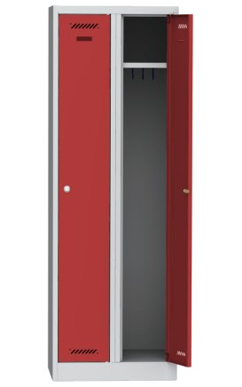 Szafka BHP pracownicza metalowa dwukomorowa BAS 32 A - 4