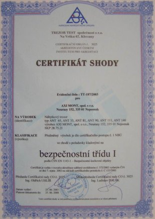 Sejf meblowy typu ANT - 3