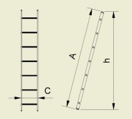 Prosta drabinka podporowa Eurostyle (6 modeli) - 2