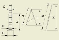 Drabina uniwersalna dwuczęściowa Forte (4 modele) - 2
