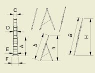 Drabina uniwersalna trzyczęściowa Forte (5 modeli) - 2
