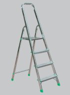 Drabina aluminiowa 3-stopniowa łącznie z platformą Eurostyle (6 modeli) - 4