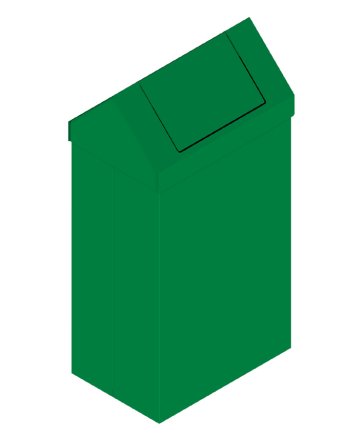 Metalowy kosz na śmieci 90L typu KOS 1262 - 4