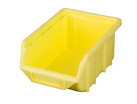 Mały plastikowy pojemnik Ecobox - kolor żółty - 1