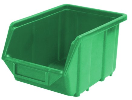 Pojemnik plastikowy Ecobox średni - kolor zielony - 1