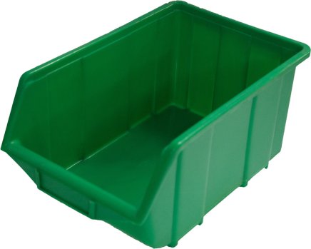 Duży pojemnik plastikowy Ecobox - kolor zielony - 1