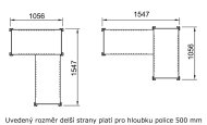 Regał narożny metalowy Klips RAL typ 97954 - 2