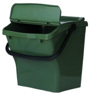 Kosz na śmieci Urba Plus - kolor zielony - 1