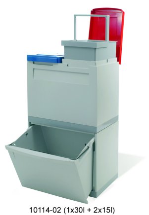Zestaw koszy na śmieci ekomoduł 400x300 typ 143-67109 - 1