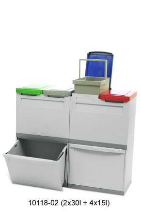 Zestaw koszy na śmieci ekomoduł 800x300 typ 143-67112 - 1
