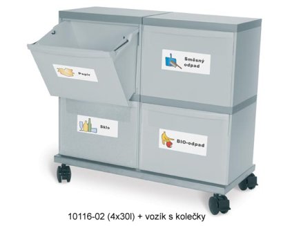 Zestaw koszy na śmieci ekomoduł 800x300 typ 143-67111 - 1