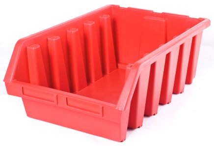 Pojemnik plastikowy Ergobox 5 - kolor czerwony - 1