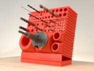 Stojak plastikowy CNC do przechowywania noży tokarskich 20 x 20 - 2