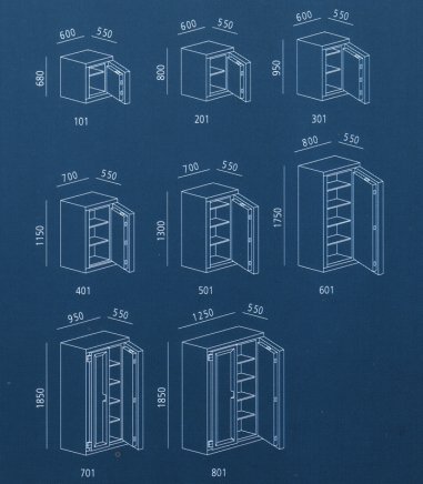 Sejf biurowy bankowy ROOBUS Biuro 1 - 701 - 4