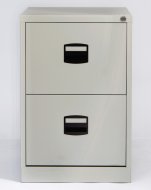 Metalowa szafka kartotekowa dwuszufladowa + przegródki w komplecie - Bisley CC2H1A/FLS - 5