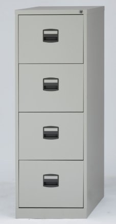 Szafka kartotekowa na dokumenty czteroszufladowa - Bisley CC4H1A/FLS - komplet z przegródkami - 4