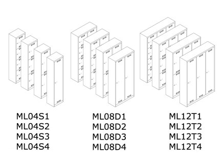 Szafka BISLEY ML08D4 - 8