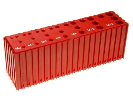 Plastikowe pudełko do przechowywania kranów M3-M12 - 1