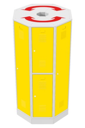 Zestaw szaf obrotowych RAS P1A - 1