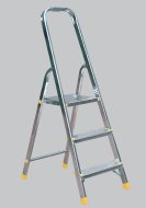 Drabina aluminiowa 3-stopniowa łącznie z platformą Eurostyle (6 modeli) - 1