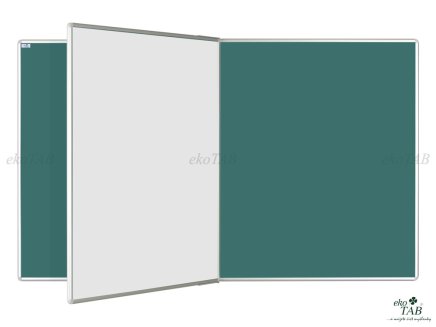 Tablica dwuczęściowa do pisania markerem i kredą - PIVOT KB+KZ (4 modele) - 1
