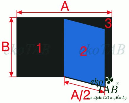 Tablica dwuczęściowa do pisania markerem i kredą - PIVOT KB+KZ (4 modele) - 4