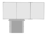Tablica na stojaku Tryptyk BBBBB + ramię do projektora (2 modele) - 3