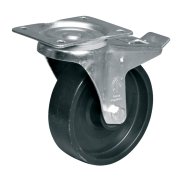 Koło polipropylenowe o średnicy 160 mm, skrętne z hamulcem - 1