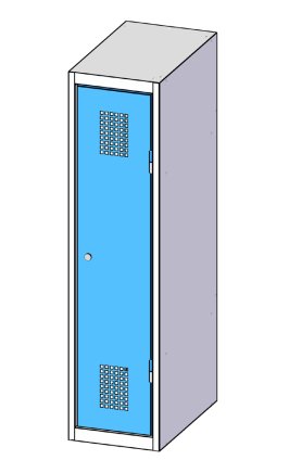 Szafka metalowa jednodrzwiowa XS31-12 - 3