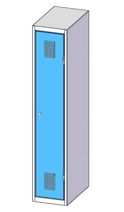 Szafka metalowa jednodrzwiowa XS31-15 - 3