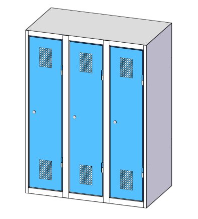 Szafa metalowa trzydrzwiowa XS93-12 - 3
