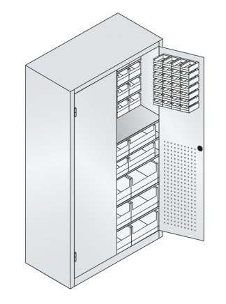 Szafka warsztatowa ze skrzynkami CP 130276-66 - 2
