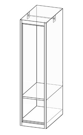 Szafka metalowa jednodrzwiowa XS31-12 - 4